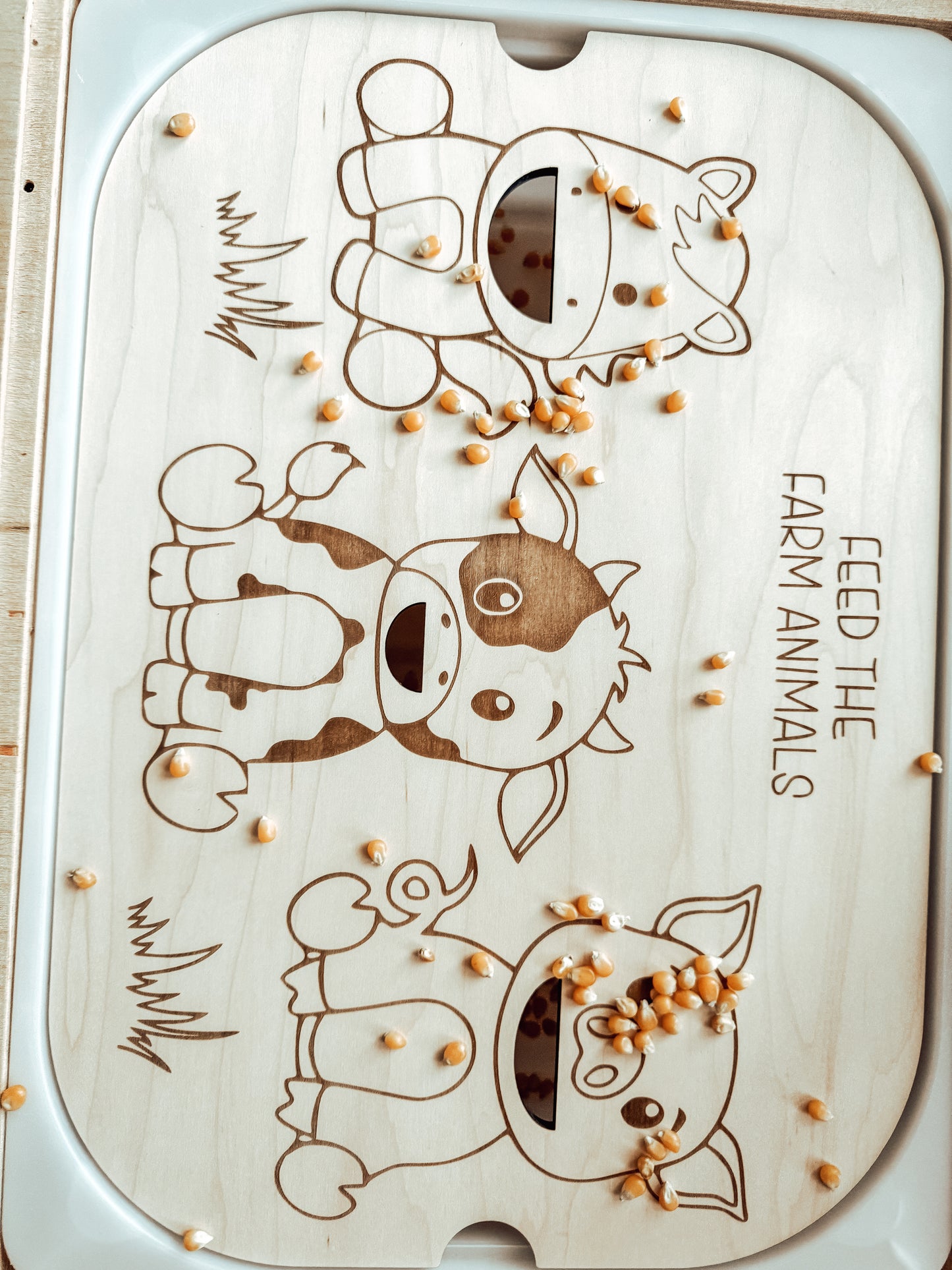 "Feed The Farm Animals" Flisat Table Insert