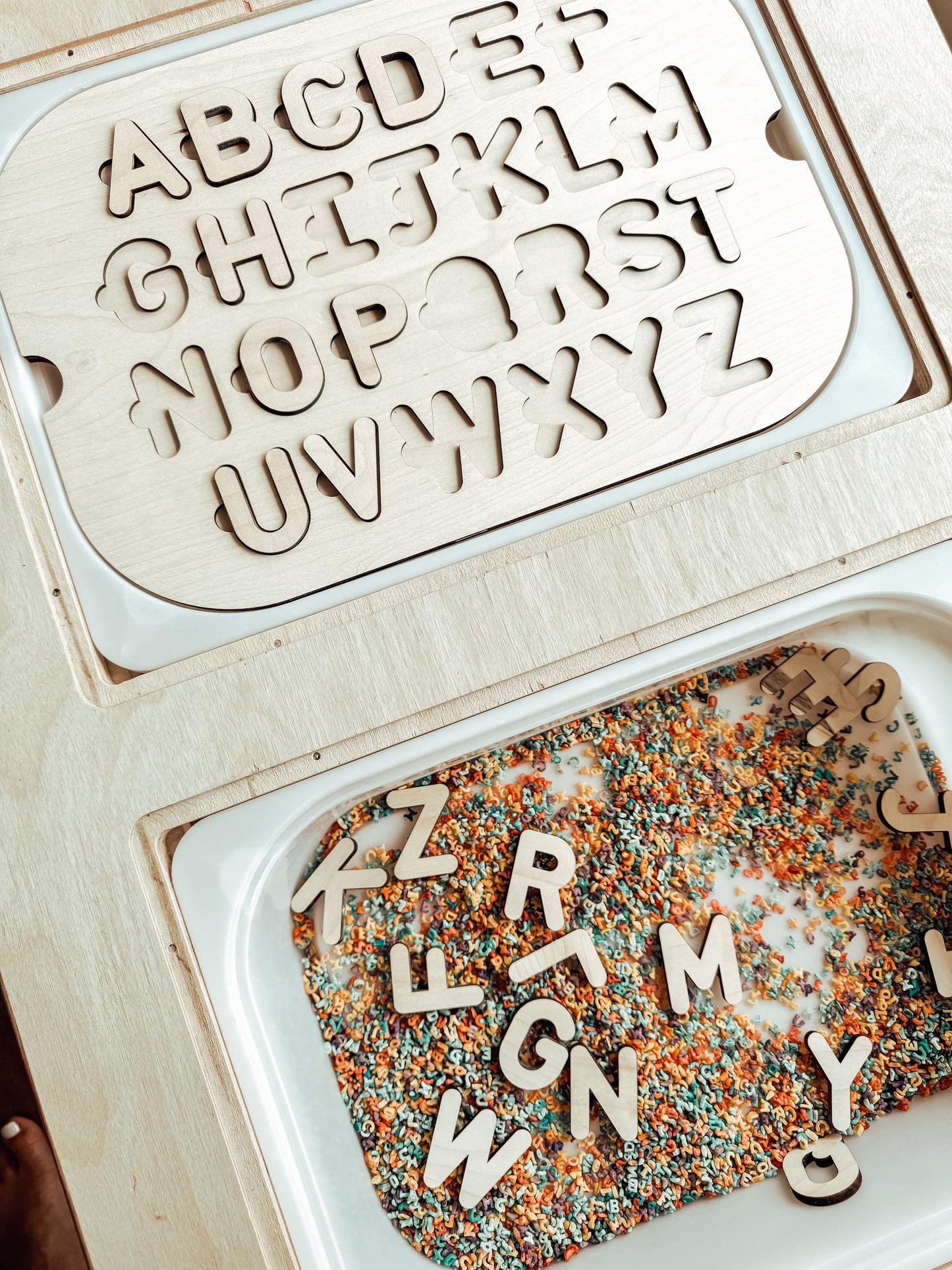 Alphabet Soup Flisat Table Insert