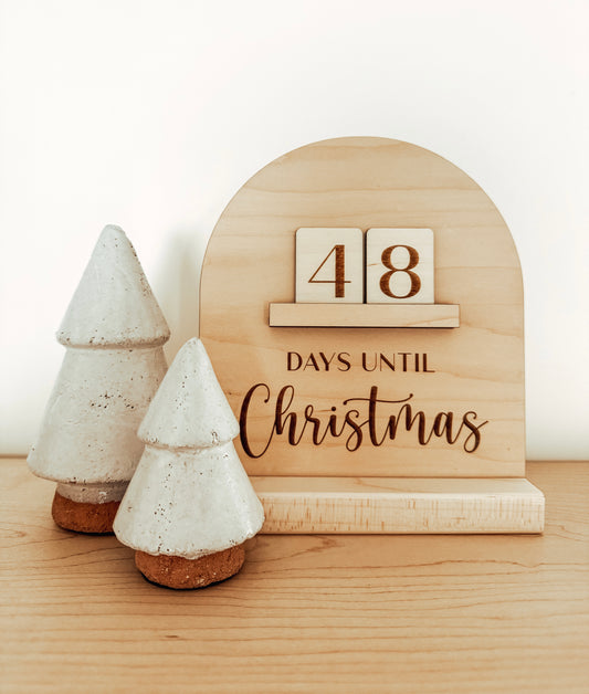 Christmas Countdown Sign