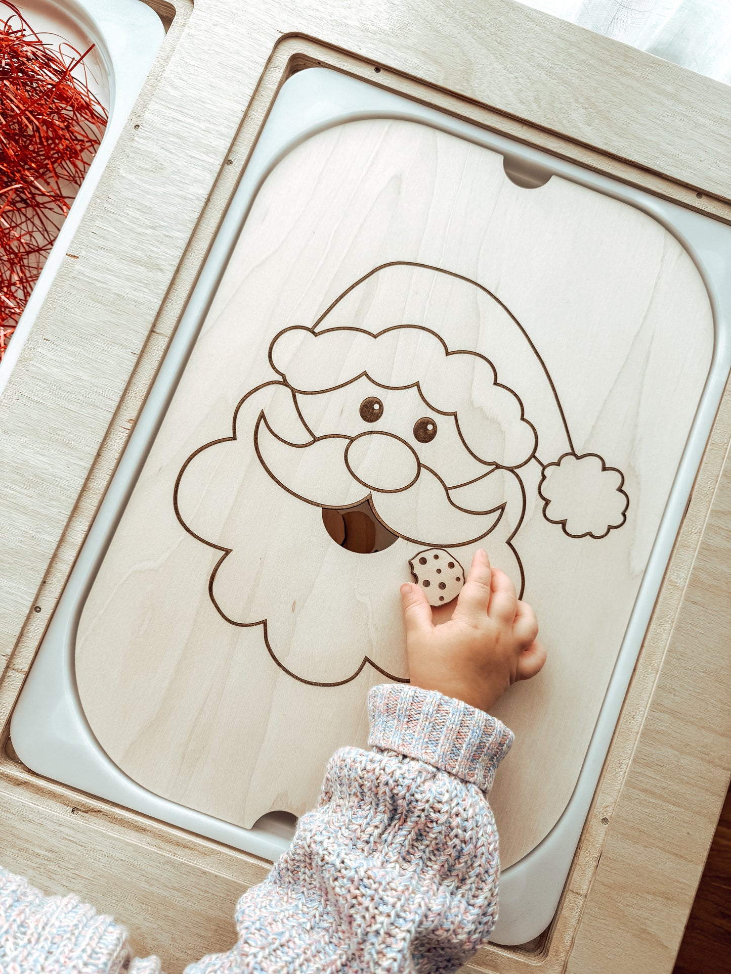 Santa Claus Flisat Sensory Table Insert