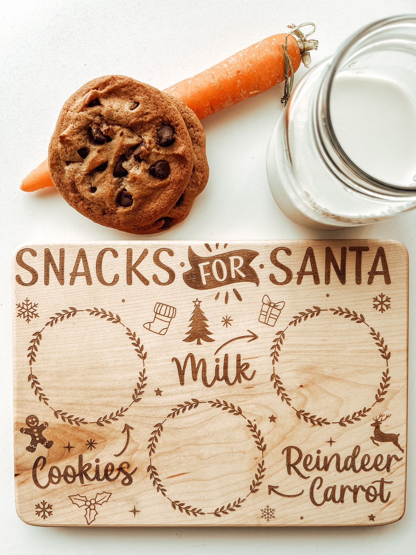 Milk + Cookies Santa Board