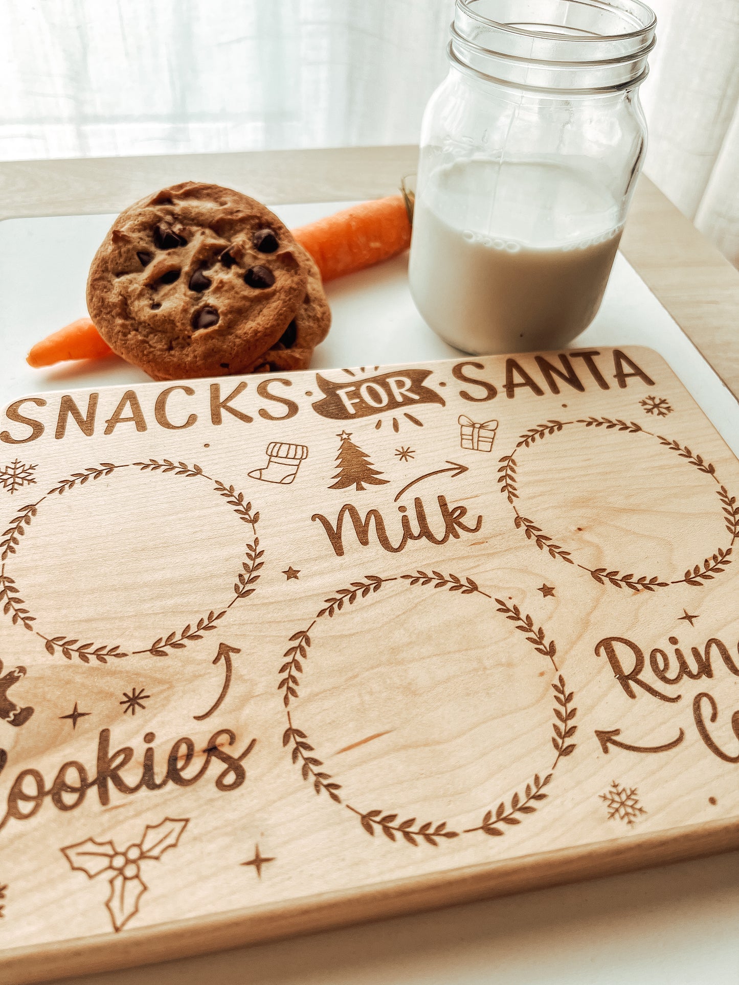 Milk + Cookies Santa Board