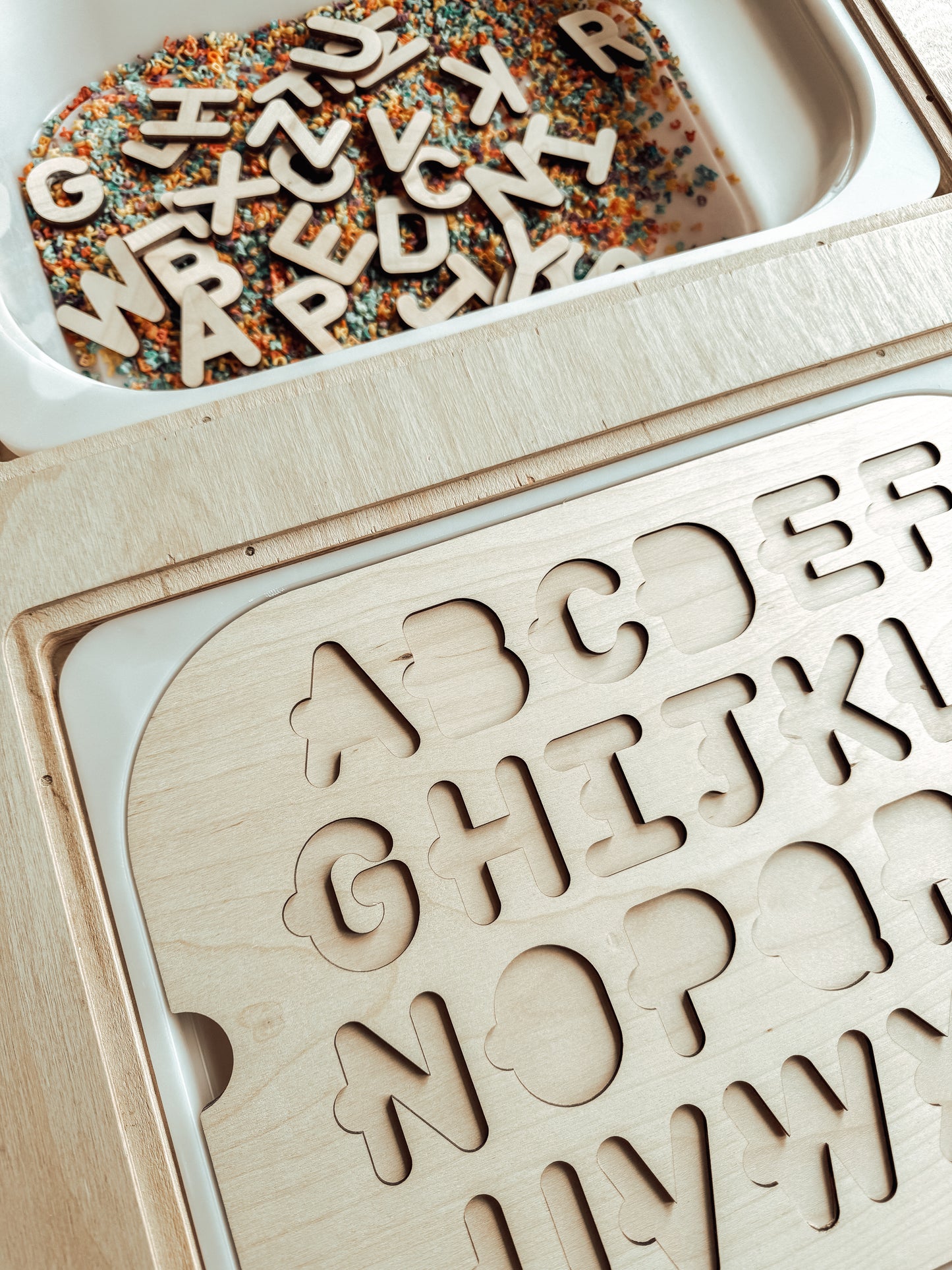 Alphabet Soup Flisat Table Insert