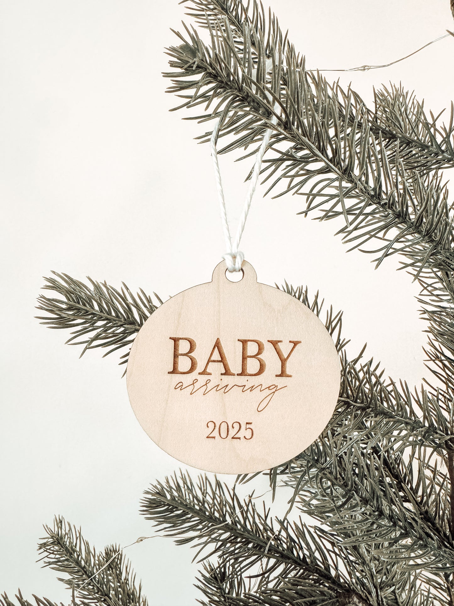 Baby Arriving 2025 Ornament