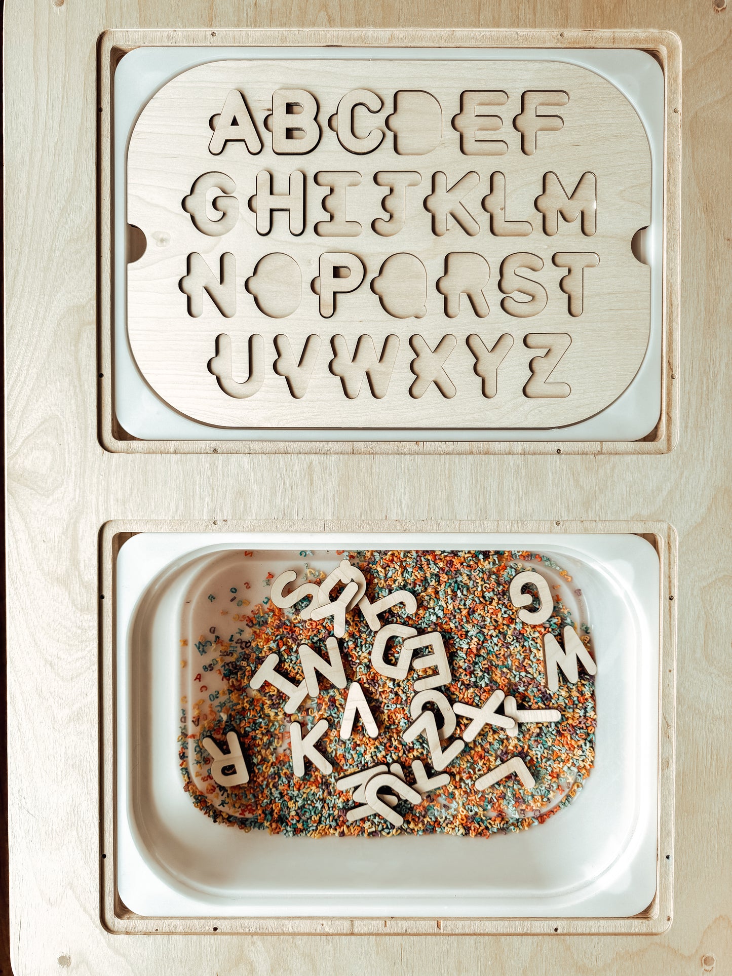 Alphabet Soup Flisat Table Insert