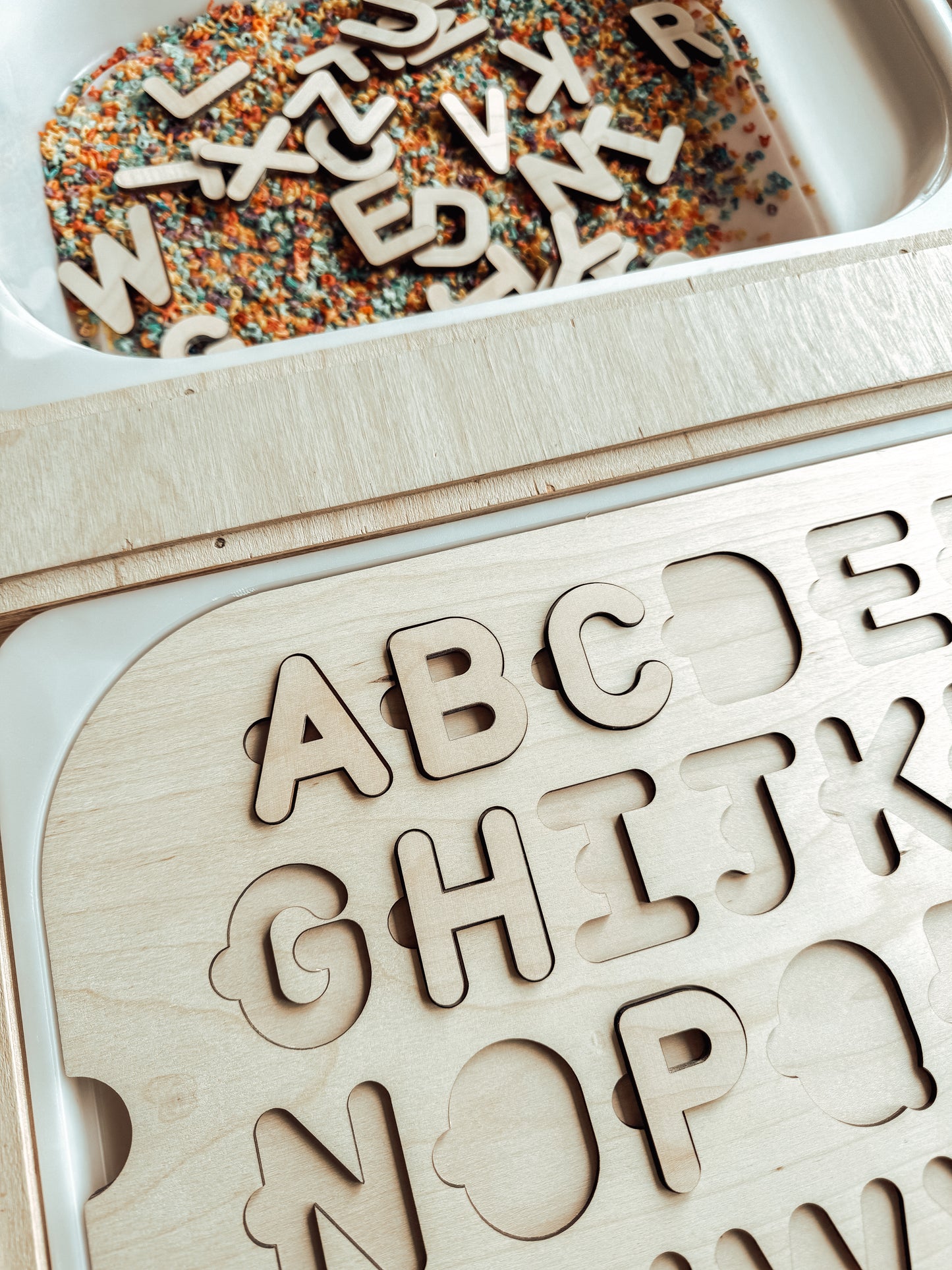 Alphabet Soup Flisat Table Insert