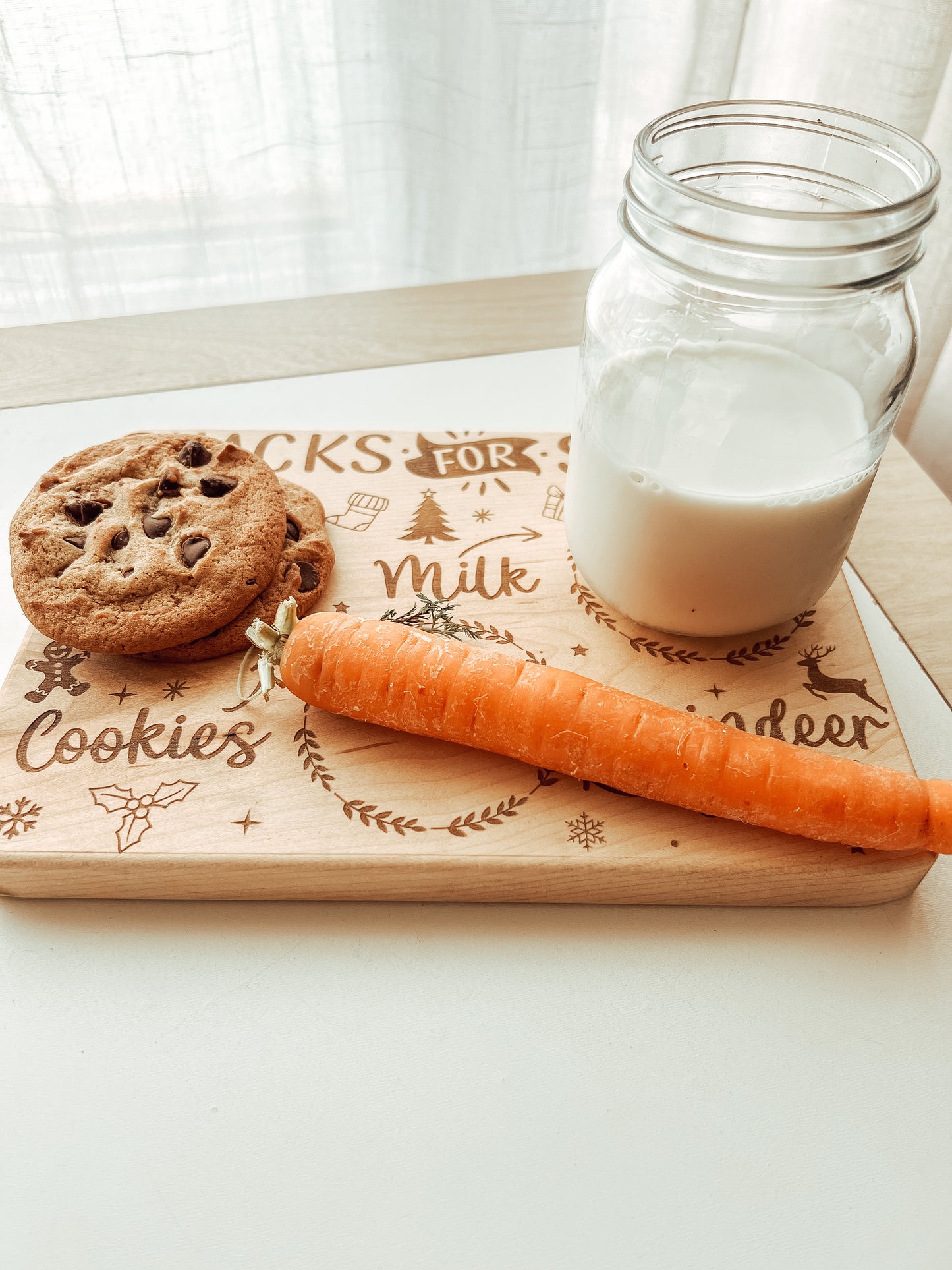 Milk + Cookies Santa Board