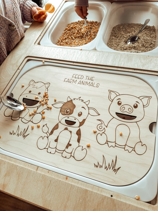 "Feed The Farm Animals" Flisat Table Insert