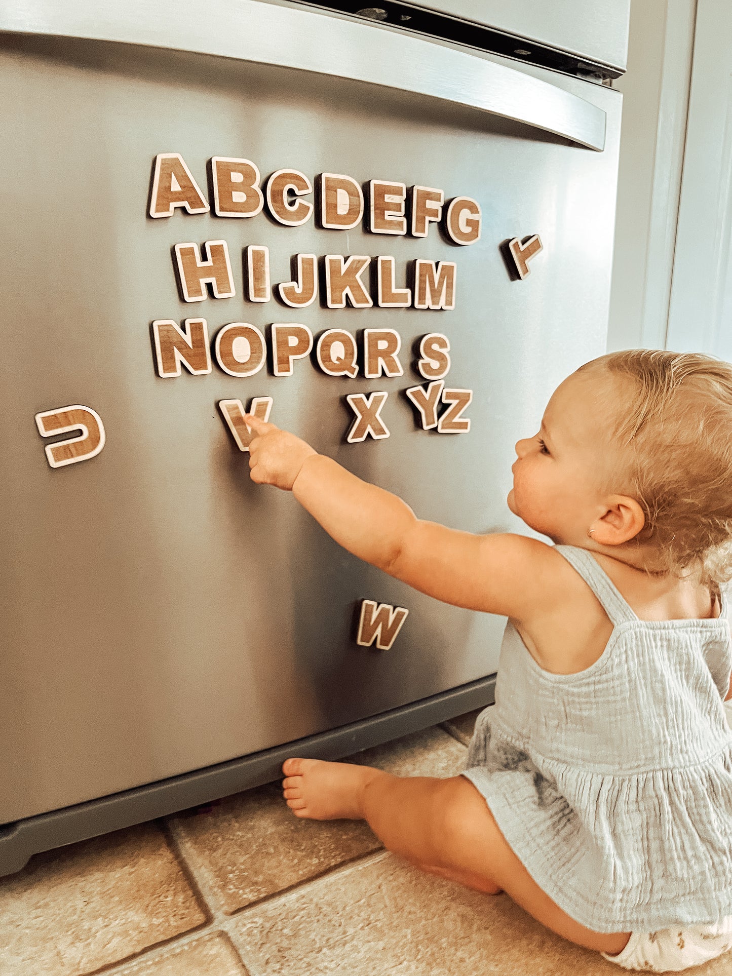 Uppercase Fridge Alphabet Magnet - Classic