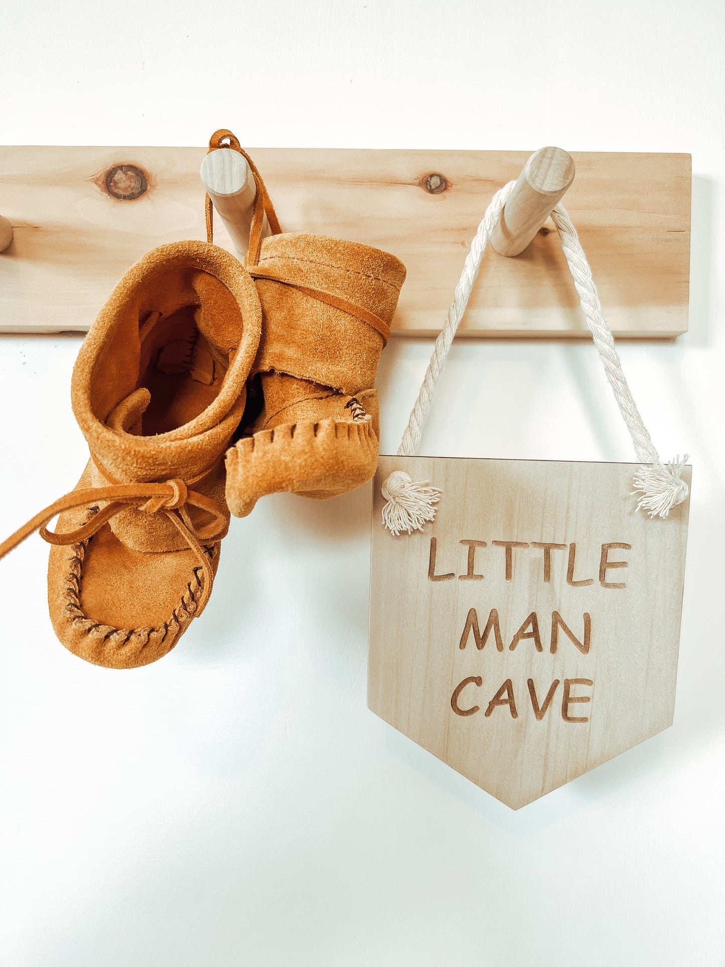 wooden sign - little man cave