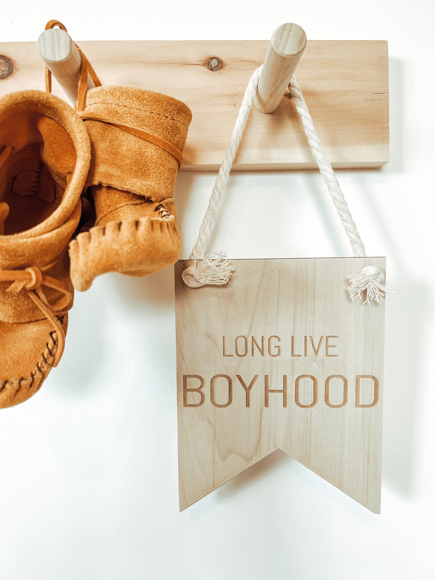 wooden sign - long live boyhood